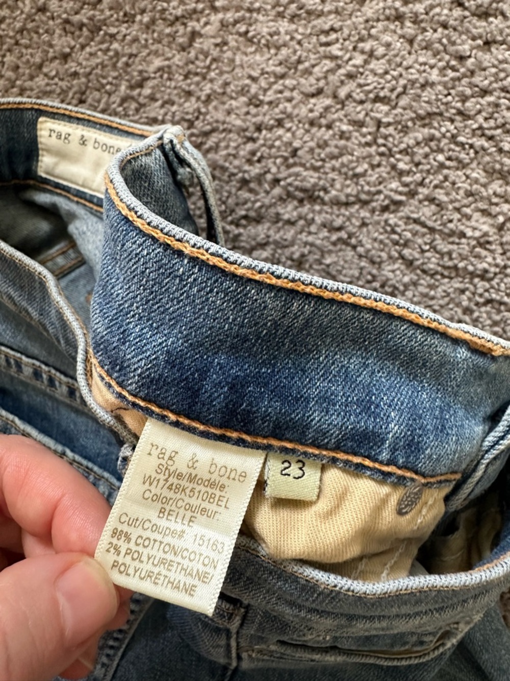rag & bone Stovepipe High Rise Jeans - Picture 4 of 8